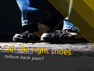 shoes reduce back pain