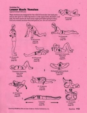 stretches for lower back tension