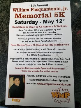 Memorial 5K May 12